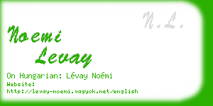 noemi levay business card